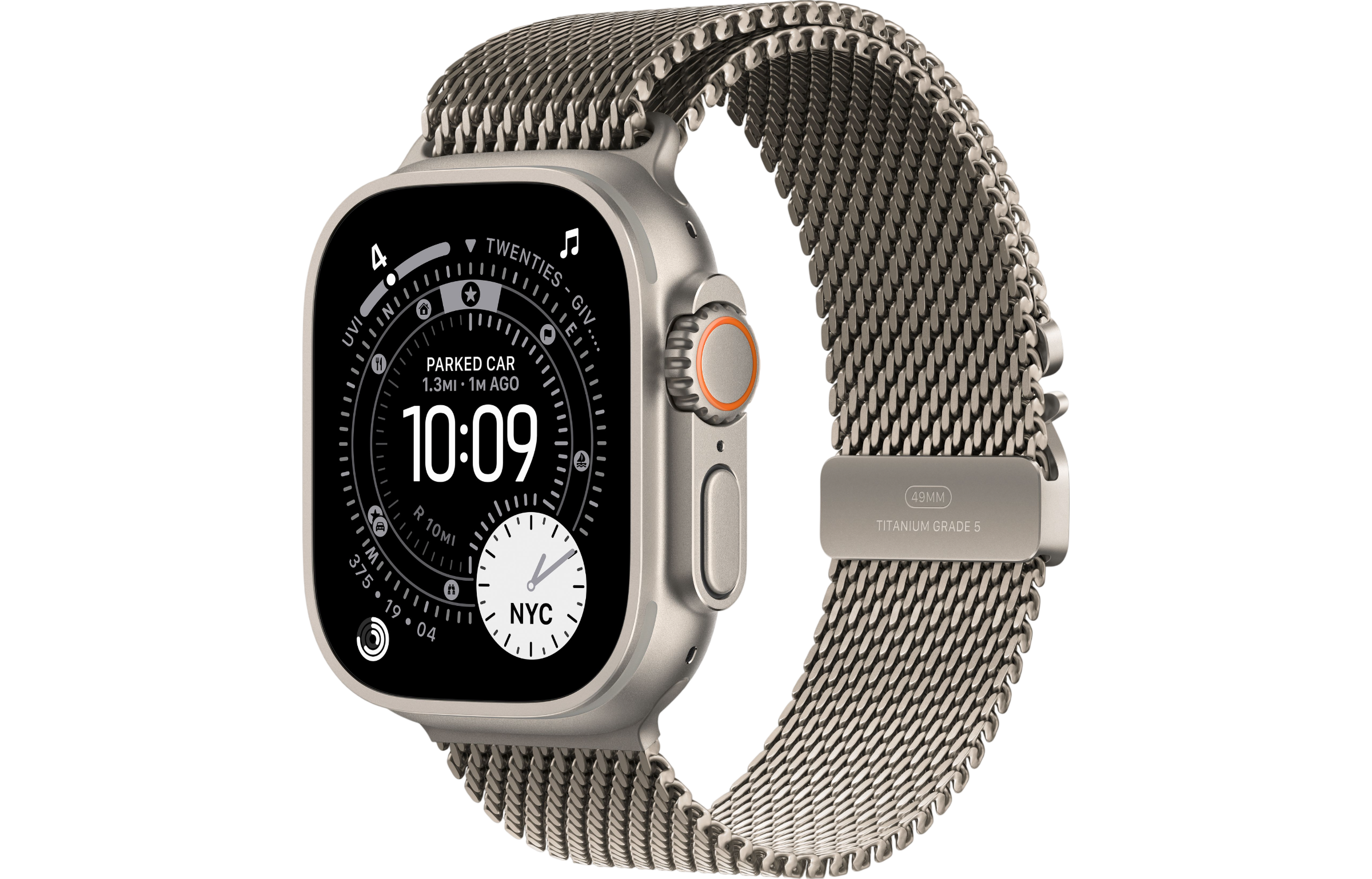 Titanium Milanese Loop / Natural