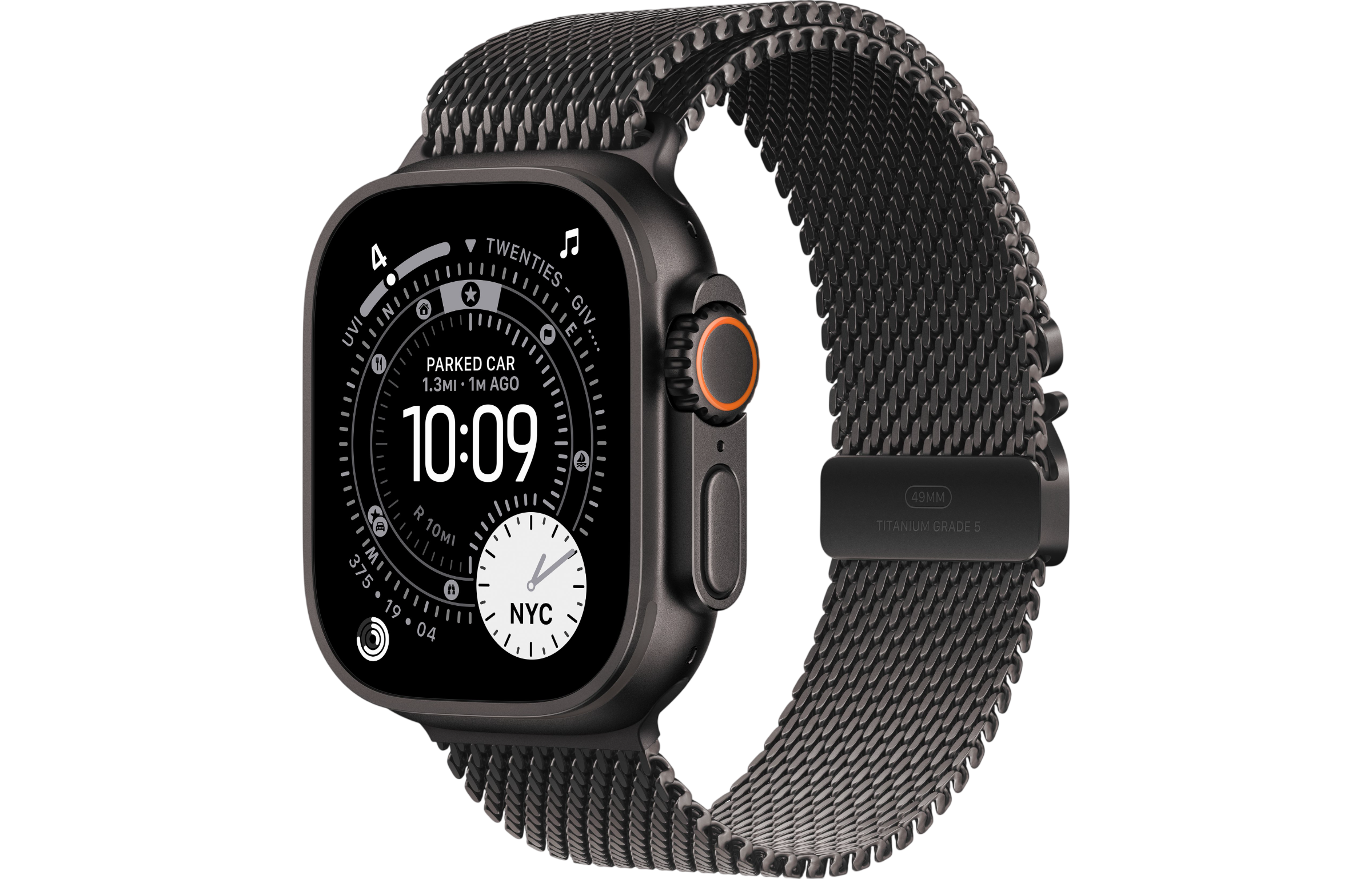 Titanium Milanese Loop / Black