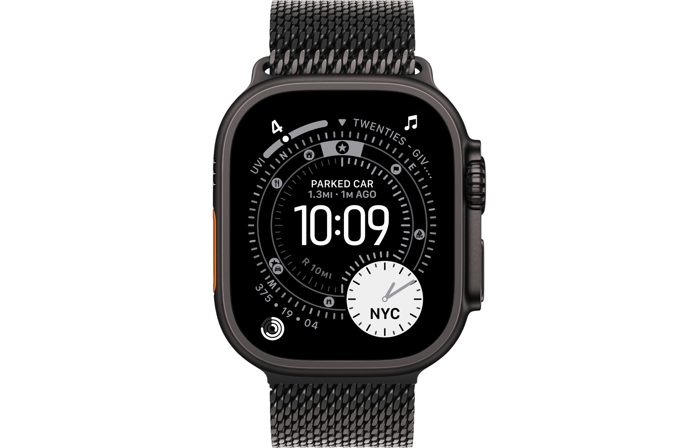 Titanium Milanese Loop / Black