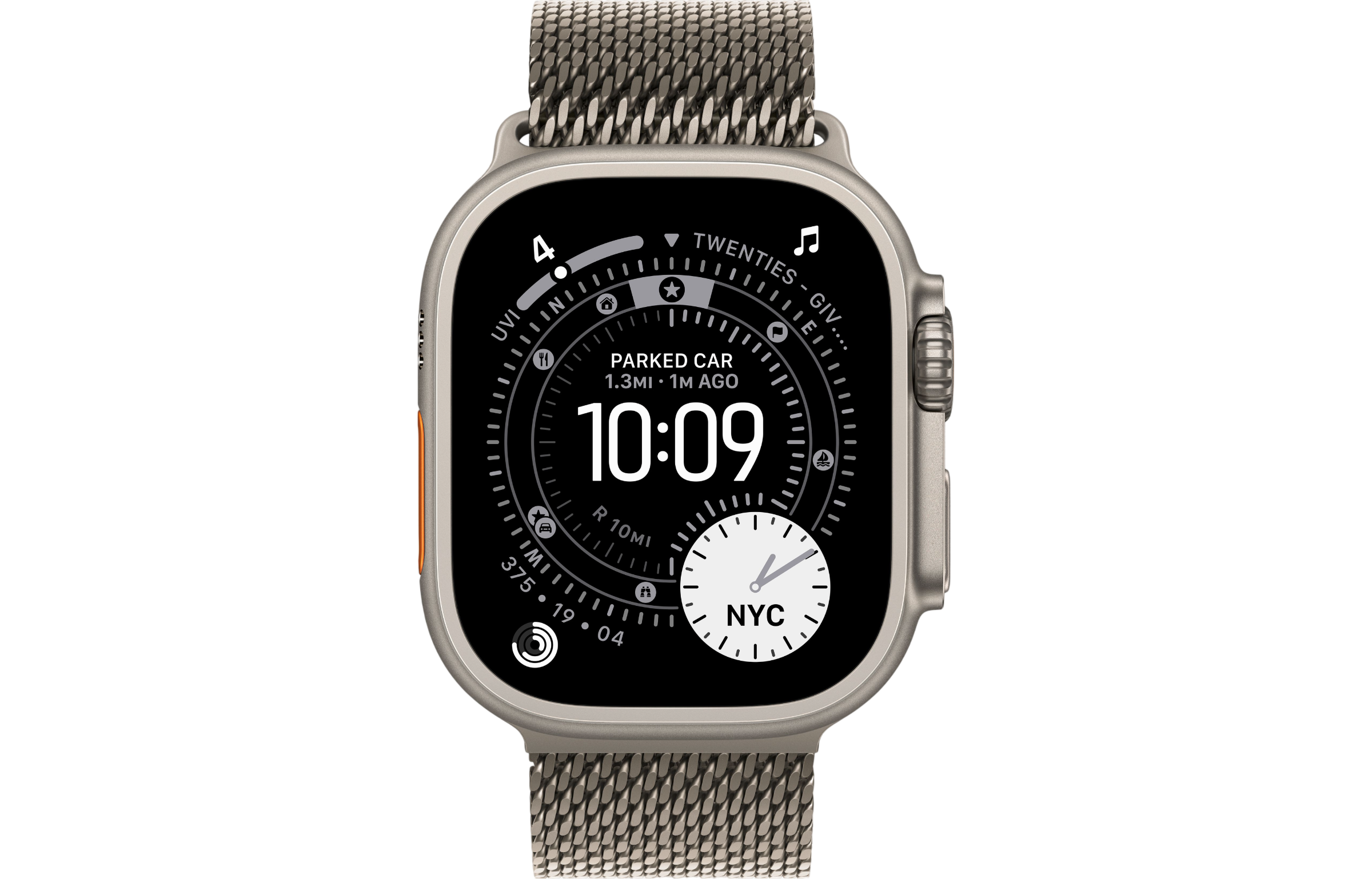 Titanium Milanese Loop / Natural